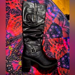 Stylish Black Knee-High Boots